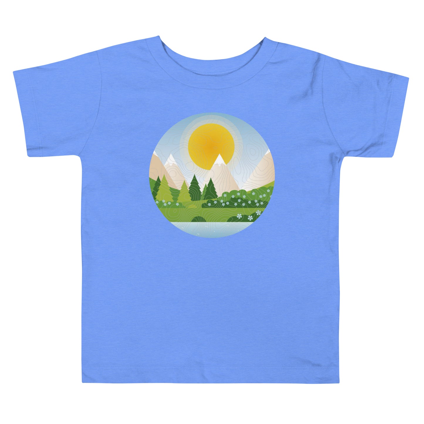 Mountain topo - Toddler Short Sleeve Tee