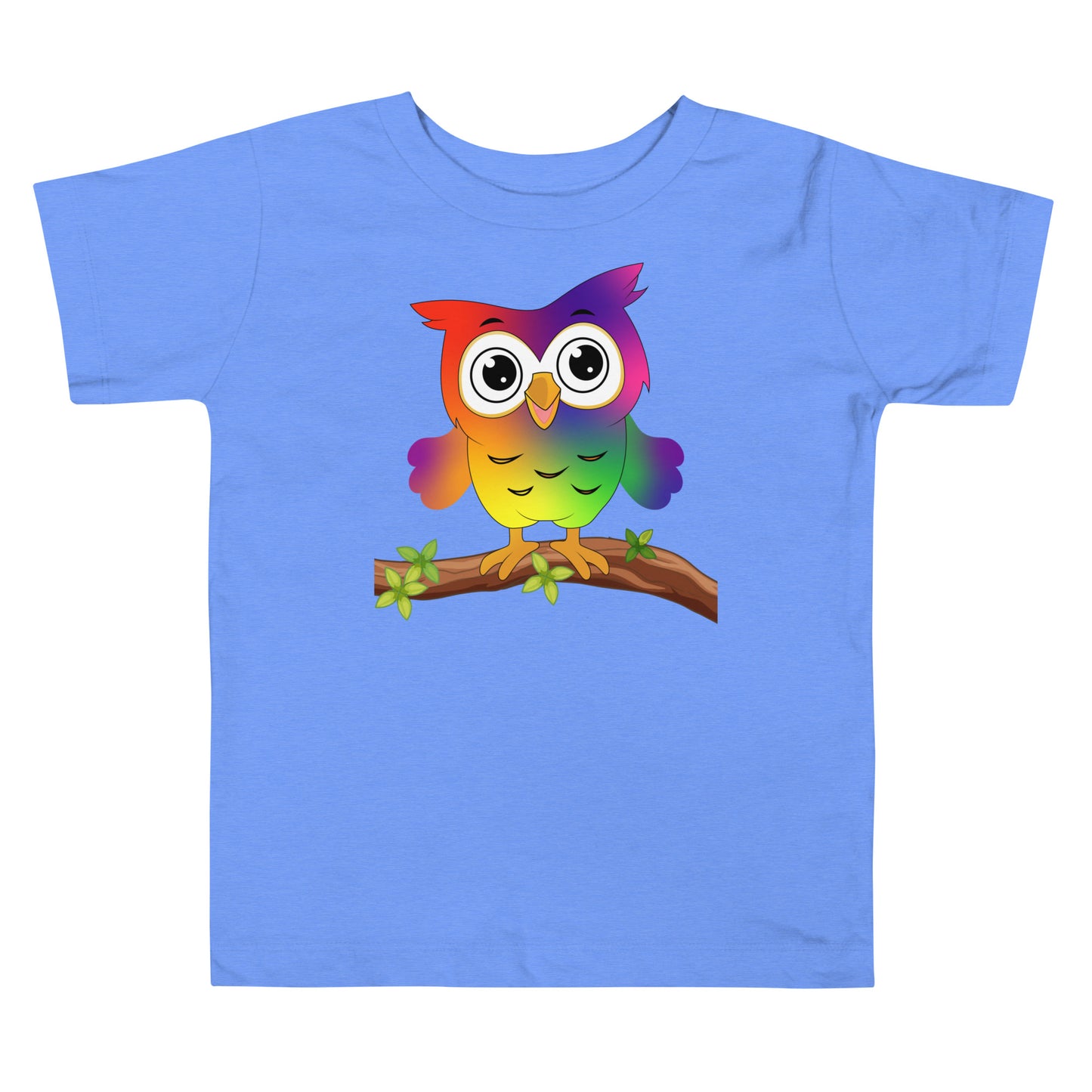 Rainbow Owl - Toddler Short Sleeve Tee