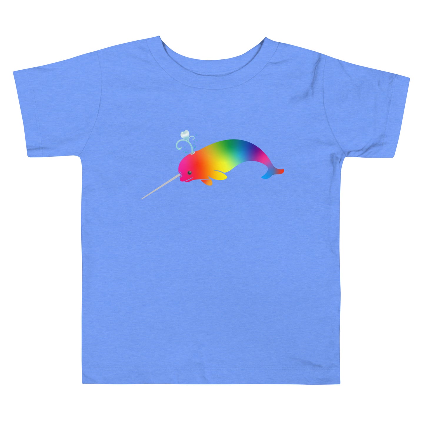 Rainbow Narwhal - Toddler Short Sleeve Tee