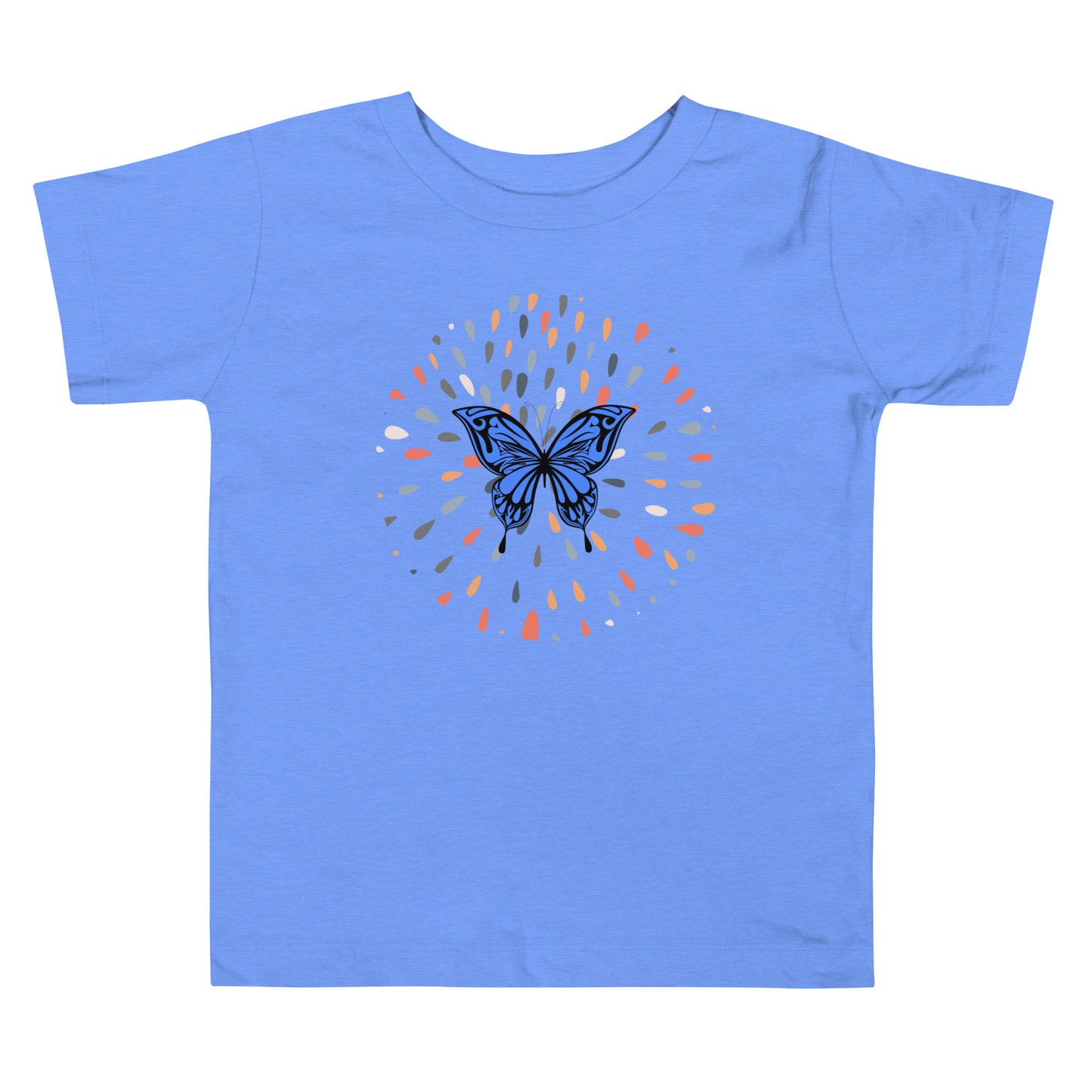 Blue Butterfly Drops - Toddler Short Sleeve Tee