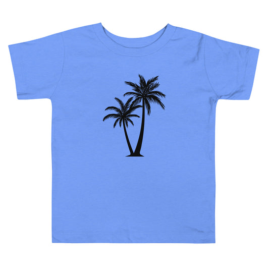 Palm Trees (black) - Toddler Short Sleeve Tee