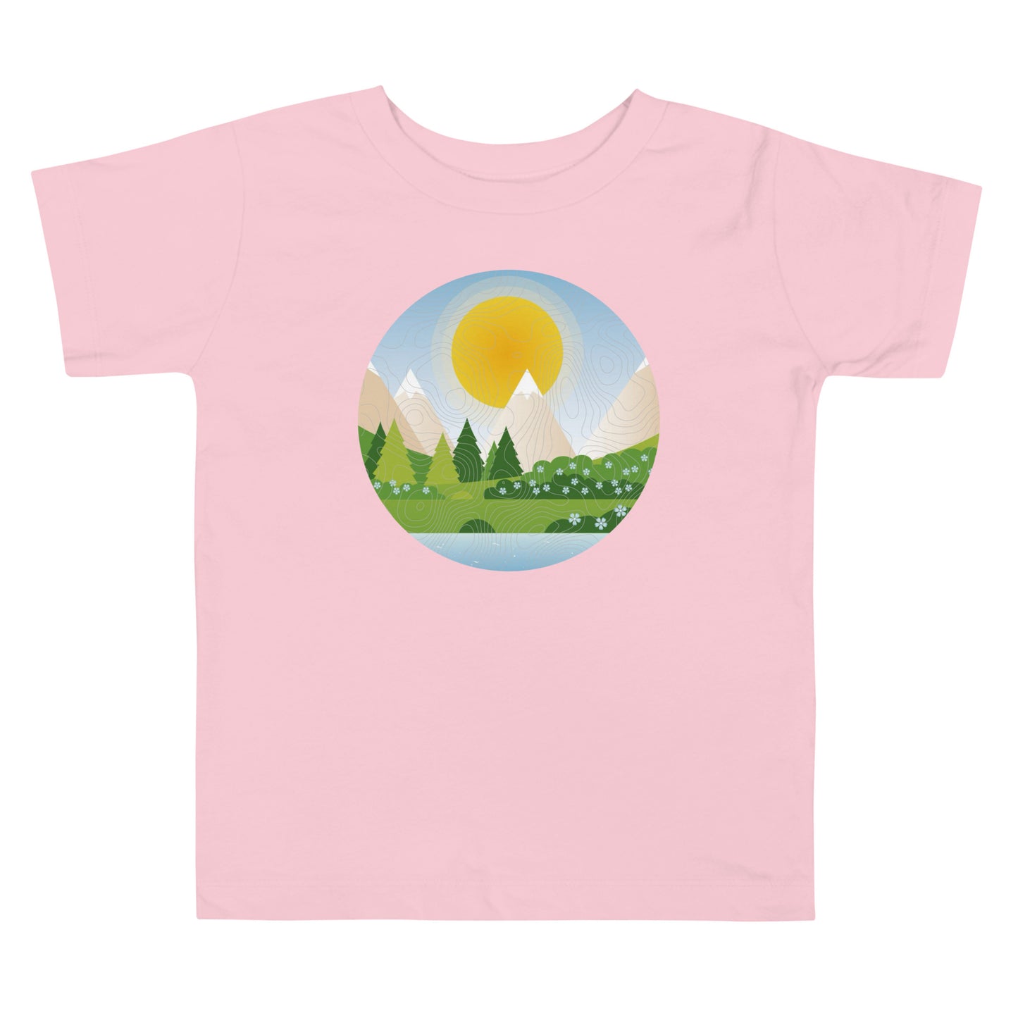 Mountain topo - Toddler Short Sleeve Tee