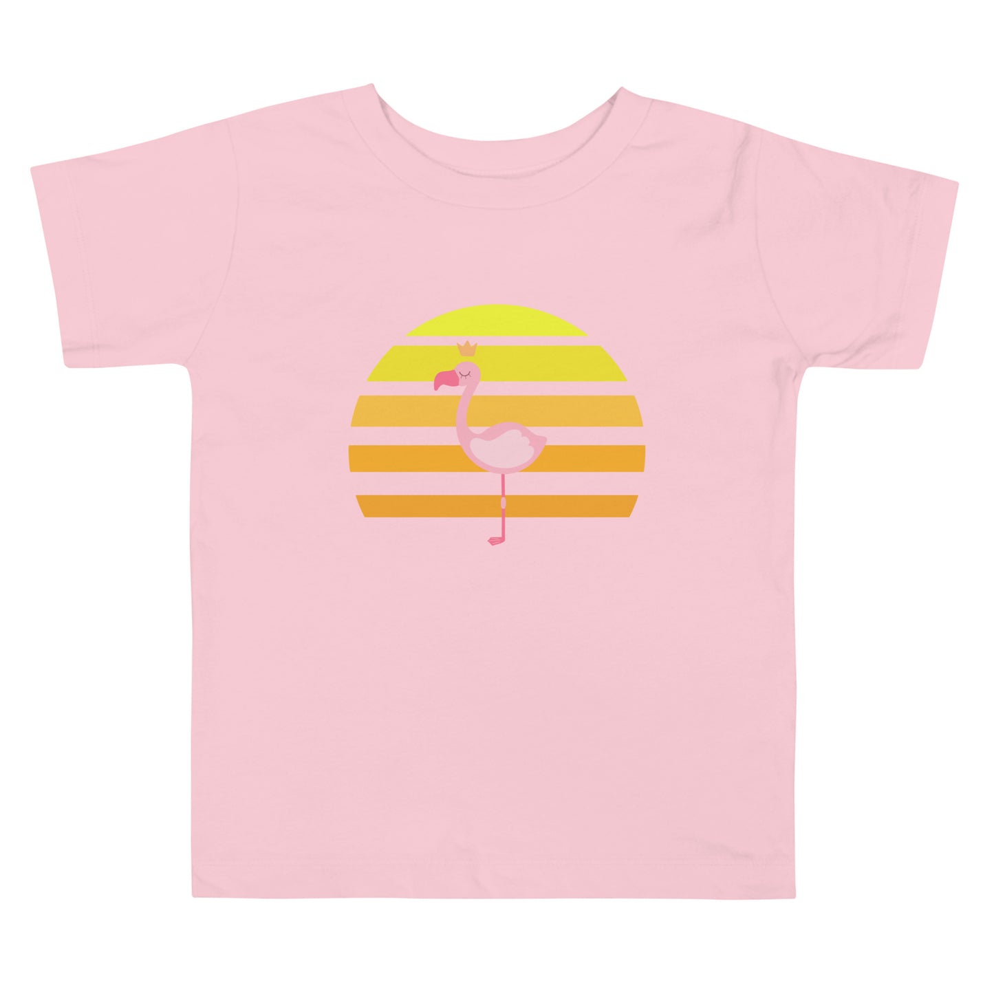 Flamingo at Sunset - Toddler Short Sleeve Tee