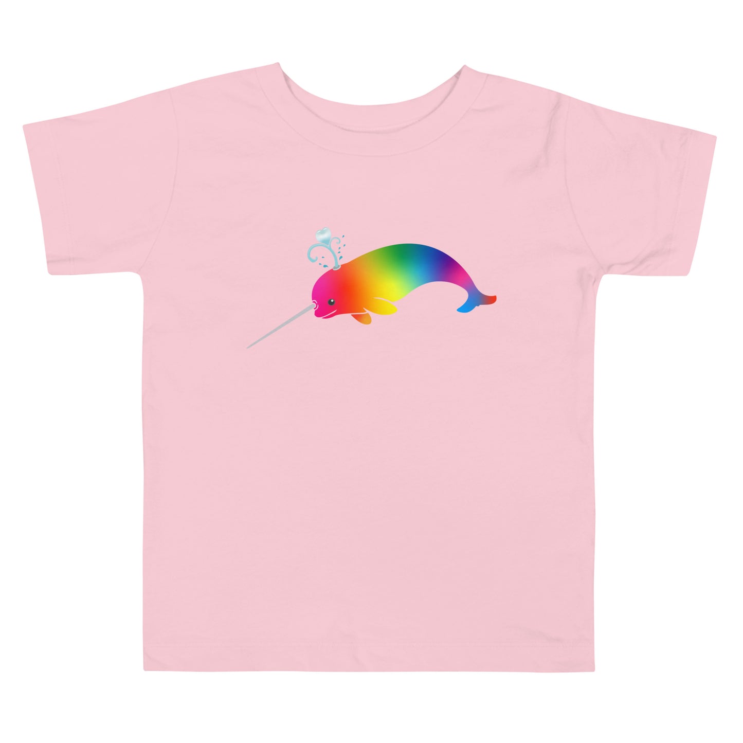 Rainbow Narwhal - Toddler Short Sleeve Tee