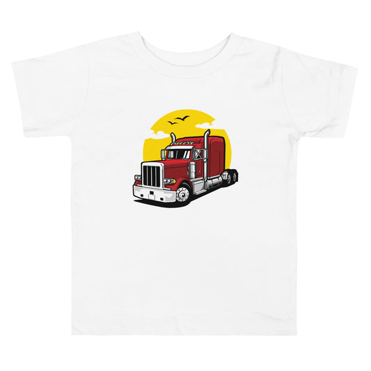 Semi truck - Toddler Short Sleeve Tee