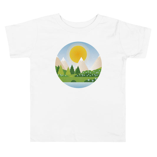 Mountain topo - Toddler Short Sleeve Tee