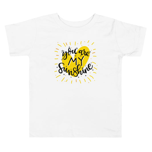 You are my sunshine (black font) - Toddler Short Sleeve Tee