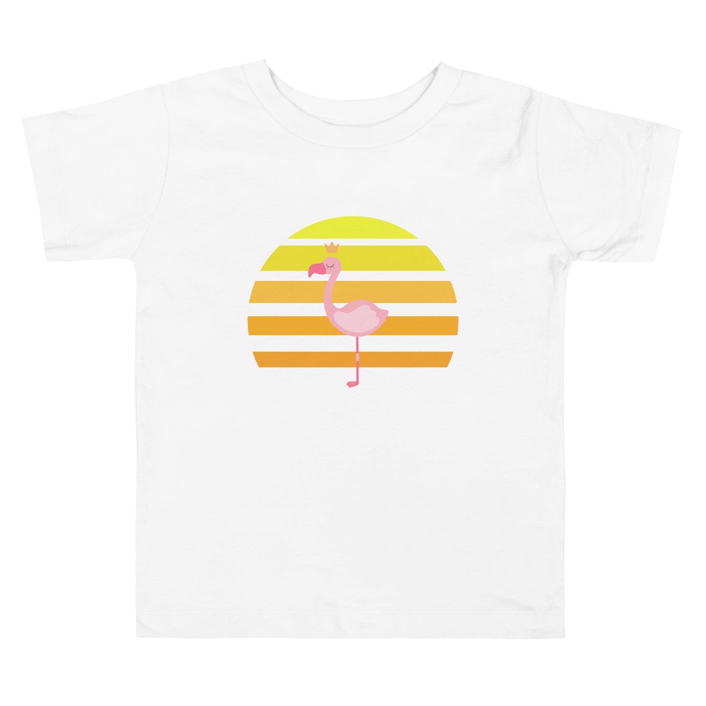 Flamingo at Sunset - Toddler Short Sleeve Tee