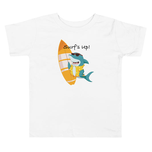 Surf's up! Shark - Toddler Short Sleeve Tee