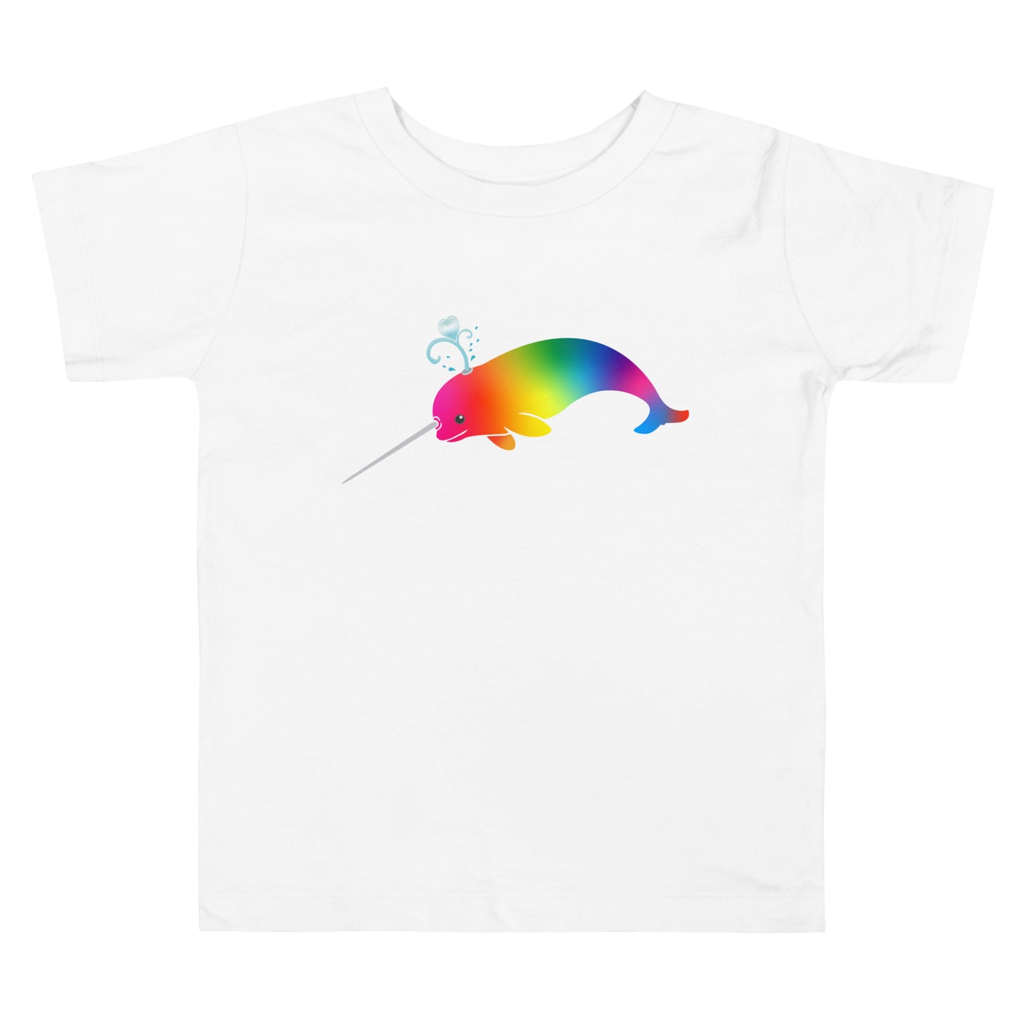 Rainbow Narwhal - Toddler Short Sleeve Tee