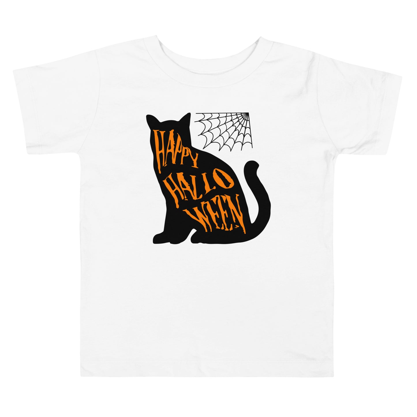 Halloween Cat - Toddler Short Sleeve Tee